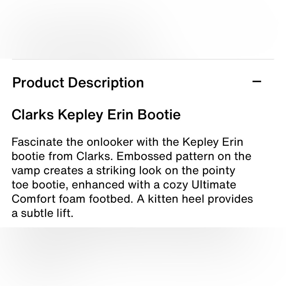 Clark’s Erin Kipley black bootie, gently used sz 11 - Picture 14 of 15